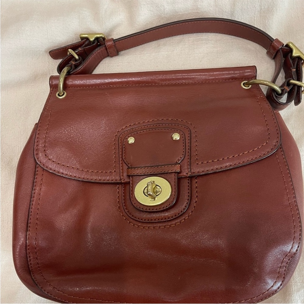 Coach Leather Saddle Bag Style Crossbody